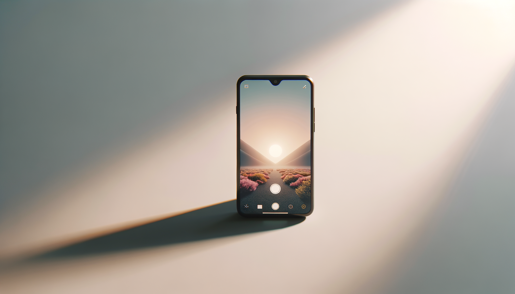 A phone camera ready to capture a shared moment